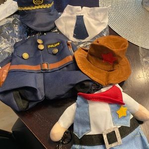 New Cat or Dog tiny pet outfits cop & cowboy Xs/S
